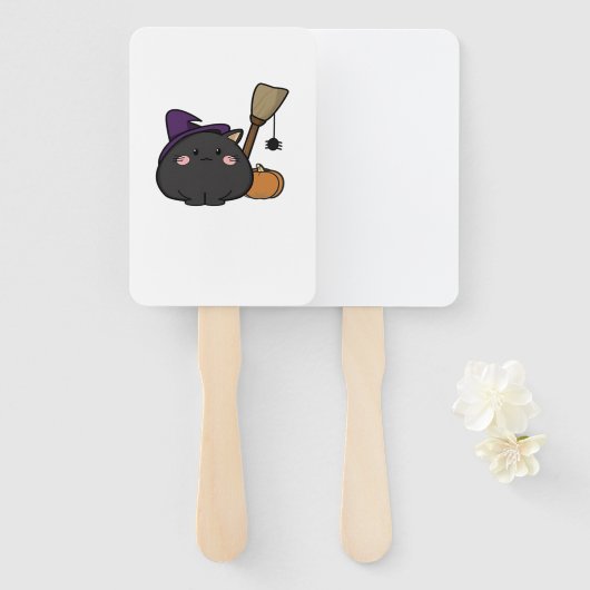 Halloween Cat Oversized T-Shirt Handwaaier (Voorkant en achterkant)