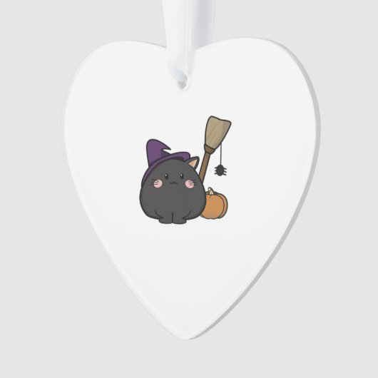 Halloween Cat Oversized T-Shirt Ornament (voorkant)