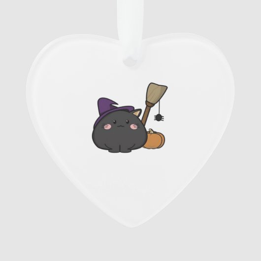 Halloween Cat Oversized T-Shirt Ornament (voorkant)