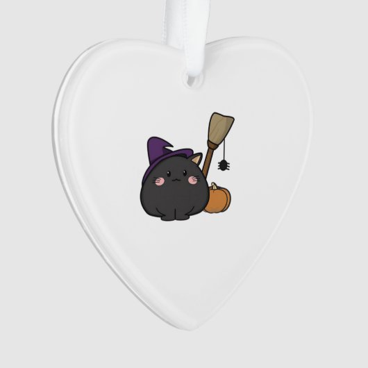 Halloween Cat Oversized T-Shirt Ornament (voorkant)