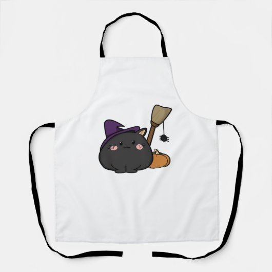 Halloween Cat Oversized T-shirt Schort (Voorkant)