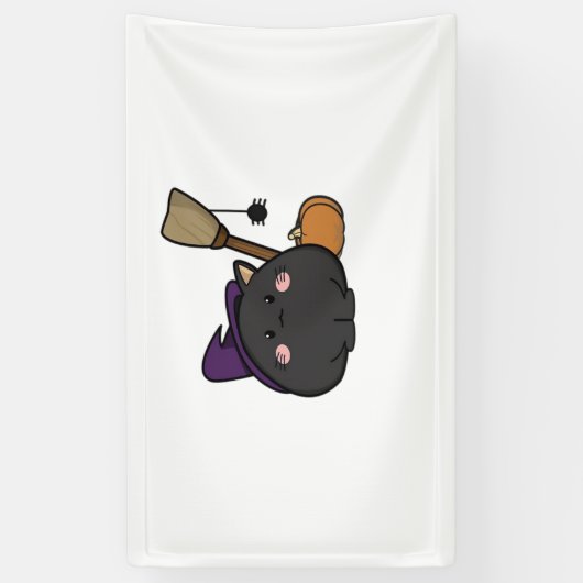 Halloween Cat Oversized T-shirt Spandoek (Verticaal)