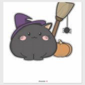 Halloween Cat Oversized T-shirt Sticker (Vel)