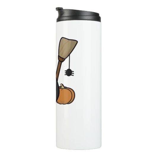 Halloween Cat Oversized T-shirt Thermosbeker (Geroteerd rechts)