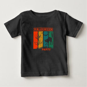 Halloween Cat Party Baby T-Shirt