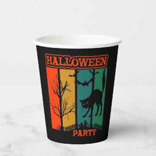 Halloween Cat Party Papieren Bekers