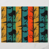 Halloween Cat Party-scrapbook Flyer (Voorkant)