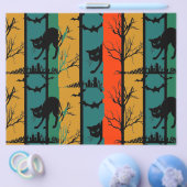 Halloween Cat Party-scrapbook Flyer (Enkel)