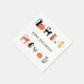 Halloween Cat Party Servet (Hoek)