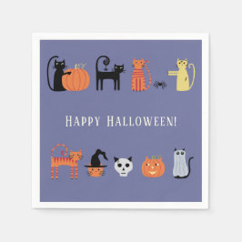 Halloween Cat Party Servet