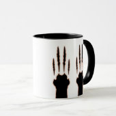 Halloween Cat Paw Claw Marks Kat krassen Mok (Voorkant rechts)