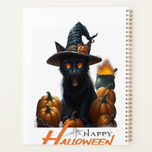 Halloween Cat  Planner (Achterkant)
