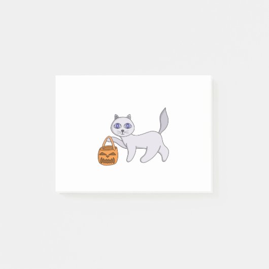 Halloween Cat Post-it® Notes (Voorkant)