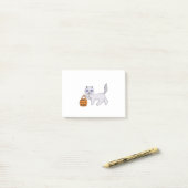 Halloween Cat Post-it® Notes (Op bureau)