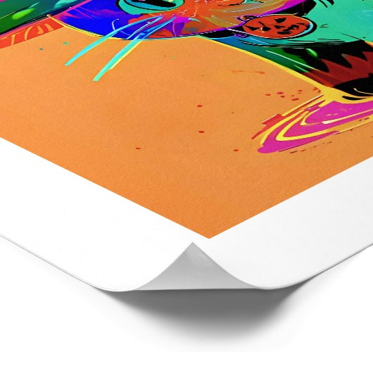 Halloween Cat Poster (Hoek)