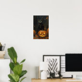 Halloween Cat Poster (Thuiskantoor)