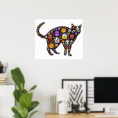 HALLOWEEN CAT POSTER (Thuiskantoor)