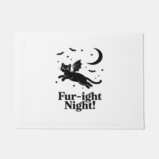 Halloween Cat & Pumpkin Friends Schattige Spooky S Deurmat (Voorkant)