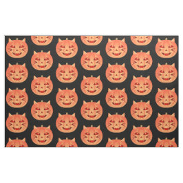 Halloween Cat Pumpkin Stof