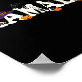 Halloween Cat Pumpkin Witch Pet Lover Kamala Haris Poster (Hoek)