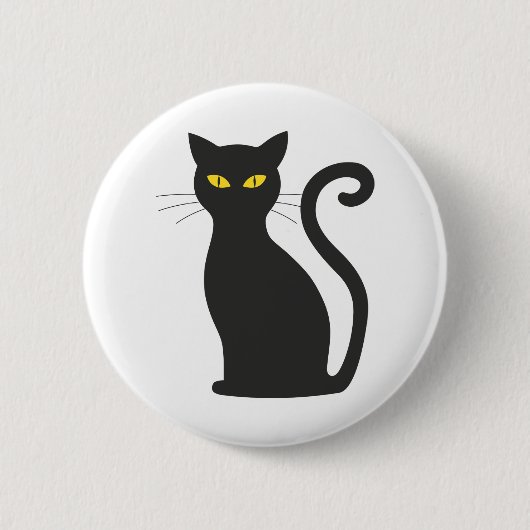 Halloween cat ronde button 5,7 cm (Voorkant)