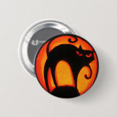 Halloween Cat Ronde Button 5,7 Cm (Voorkant /achterkant)