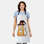 Halloween cat schort (Gedragen)