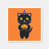 Halloween Cat Servet (Voorkant)