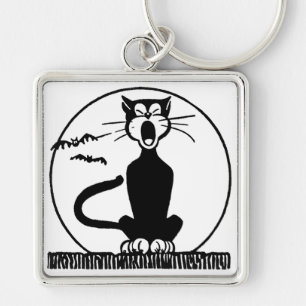  Halloween Cat Sleutelhanger