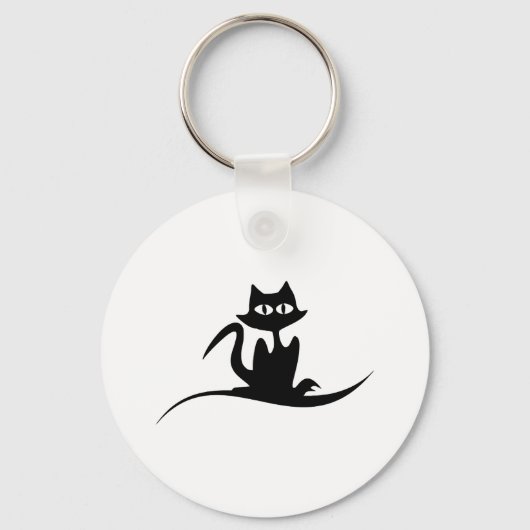 Halloween cat sleutelhanger (Voorkant)