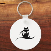 Halloween cat sleutelhanger (Voorkant)