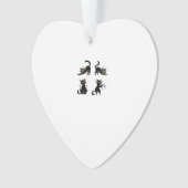 Halloween Cat  Spooky and Stylish Feline-Inspired  Ornament (voorkant)
