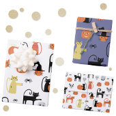 Halloween Cat Spooky Assorted Inpakpapier Vel