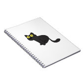 Halloween Cat Spooky en stijlvolle Feline-geïnspir Notitieboek (Rechterzijde)