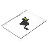 Halloween Cat Spooky en stijlvolle Feline-geïnspir Notitieboek (Linkerzijde)
