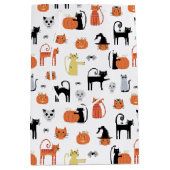 Halloween Cat Spooky Medium Cadeauzakje (Voorkant)