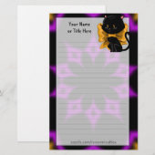 Halloween Cat Stationery Briefpapier (Voorkant / Achterkant)