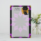 Halloween Cat Stationery Briefpapier (Staand voorkant)