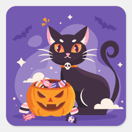 Halloween Cat Sticker