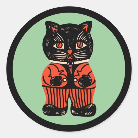  Halloween Cat Sticker (Voorkant)