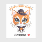 Halloween Cat Sticker (Vel)