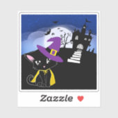 Halloween Cat Sticker (Vel)