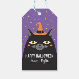 Halloween Cat Sticker Cadeaulabel