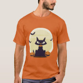 Halloween Cat T-shirt (Voorkant)