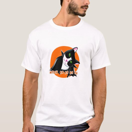 Halloween Cat T-shirt (Voorkant)
