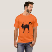 Halloween cat t-shirt (Voorkant volledig)