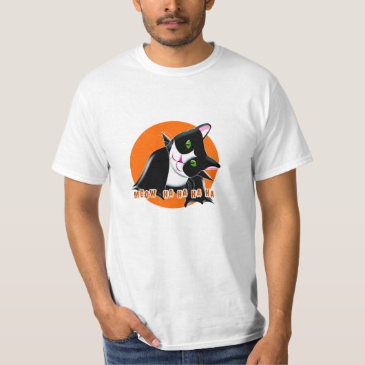 Halloween Cat T-shirt (Voorkant)