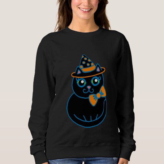 Halloween Cat T-Shirt (Voorkant)