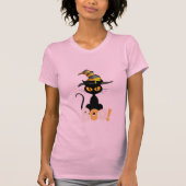 Halloween Cat T-Shirt Design voor Feline Fans (Voorkant)