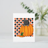 Halloween Cat T-shirts en cadeautjes Briefkaart (Staand voorkant)